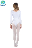 BODY IN LYCRA MANICA LUNGA BIANCO DONNA